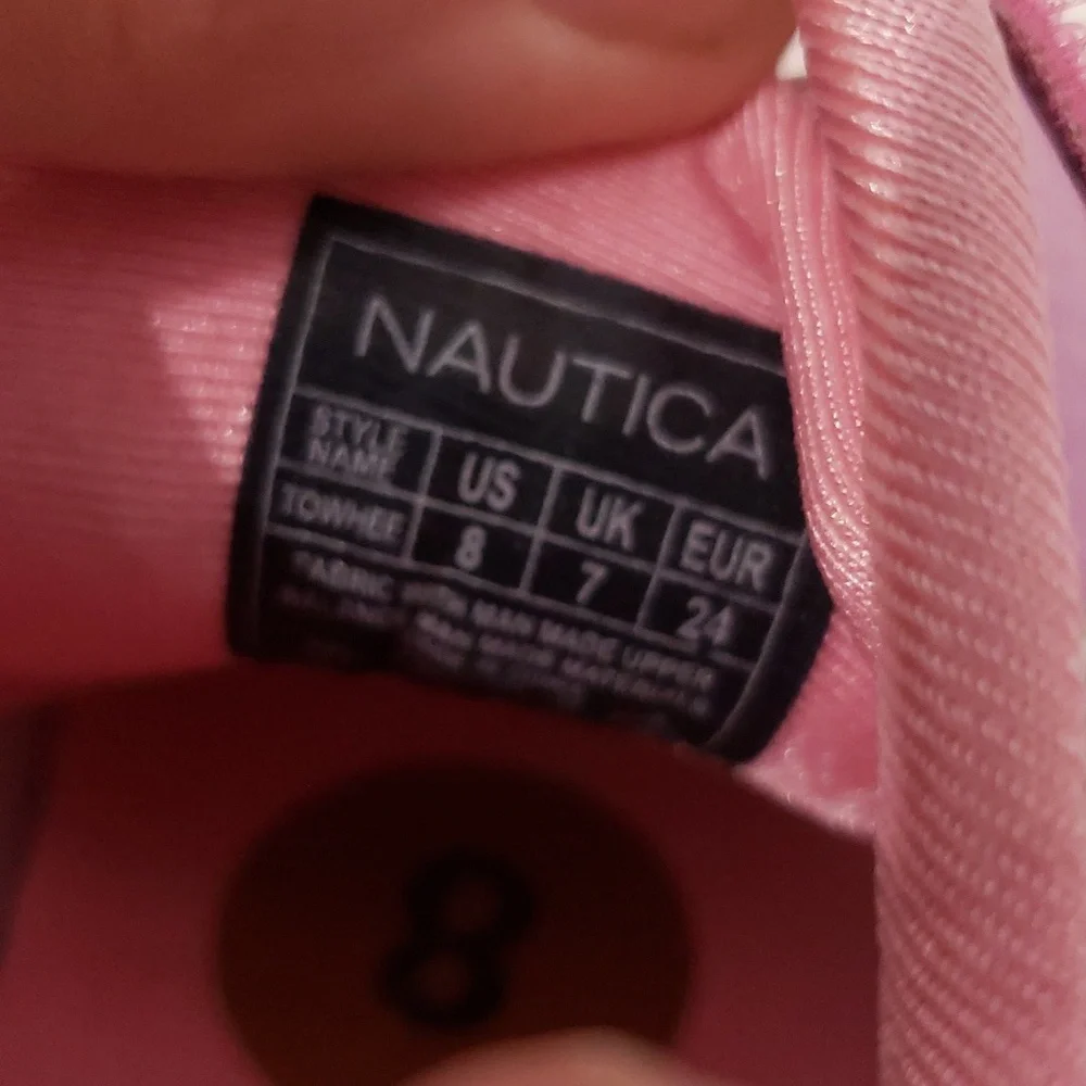Nautica Pastel Rainbow Towhee Little Girls Sneakers Shoes‎ Sz 8